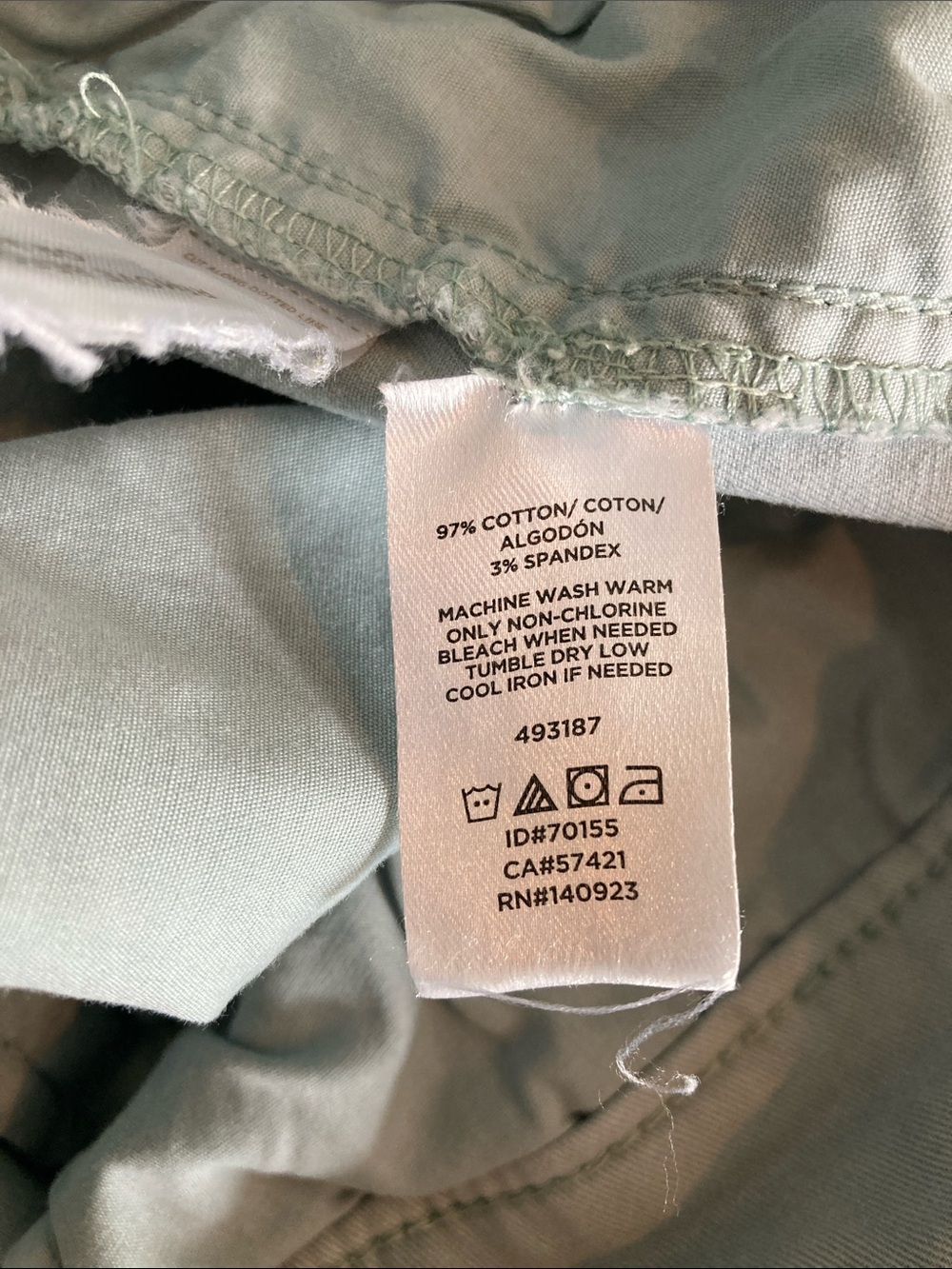 LOFT Sage Green Ankle Frayed Hem Pants - Picture 8 of 8